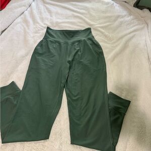 Women's High-Waisted Green Pants